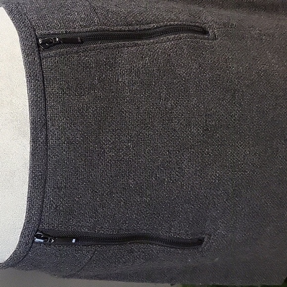 Kenar Gray Wool/Polyester Zipper Detail Lined Mini Skirt - Size 6 - Picture 2 of 5